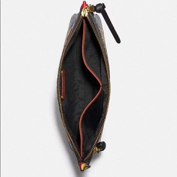 COACH X Disney Mickey X Keith Haring Academy Pouch Limited Edition great gift - Picture 3 of 13